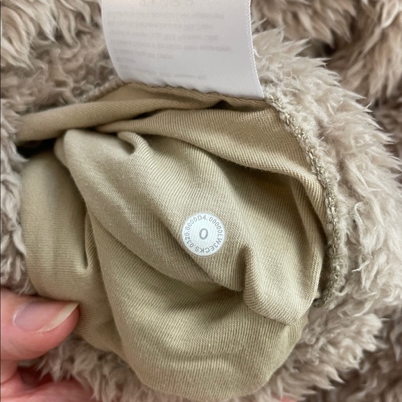 Lululemon Oh So Sherpa Half Zip Hoodie Cropped Tan Neutral 0 - Picture 16 of 16